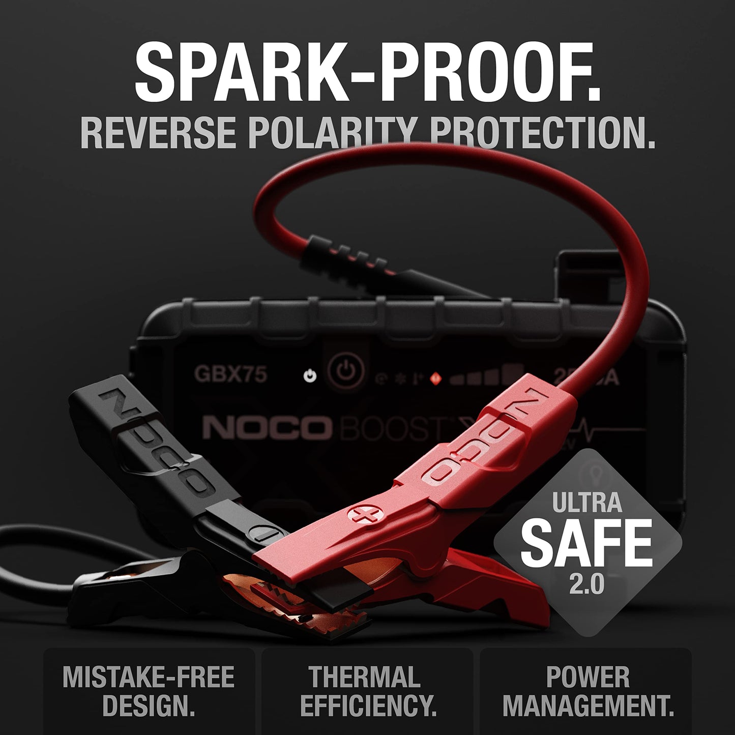 NOCO Boost X GBX75 Starthilfegerät 2500A – 12V Lithium Powerbank mit USB-C & UltraSafe 2.0