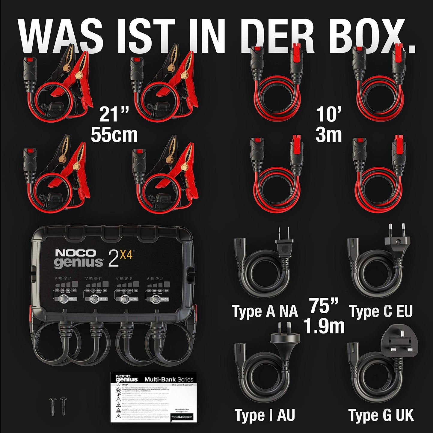 NOCO Boost X GBX75 Starthilfe 2500A – Lithium Powerbank 12V für Auto, SUV & Diesel